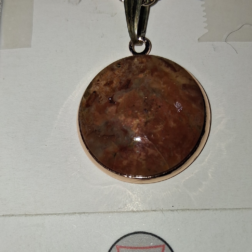 N011 Handmade Nebraska River Rock Necklace